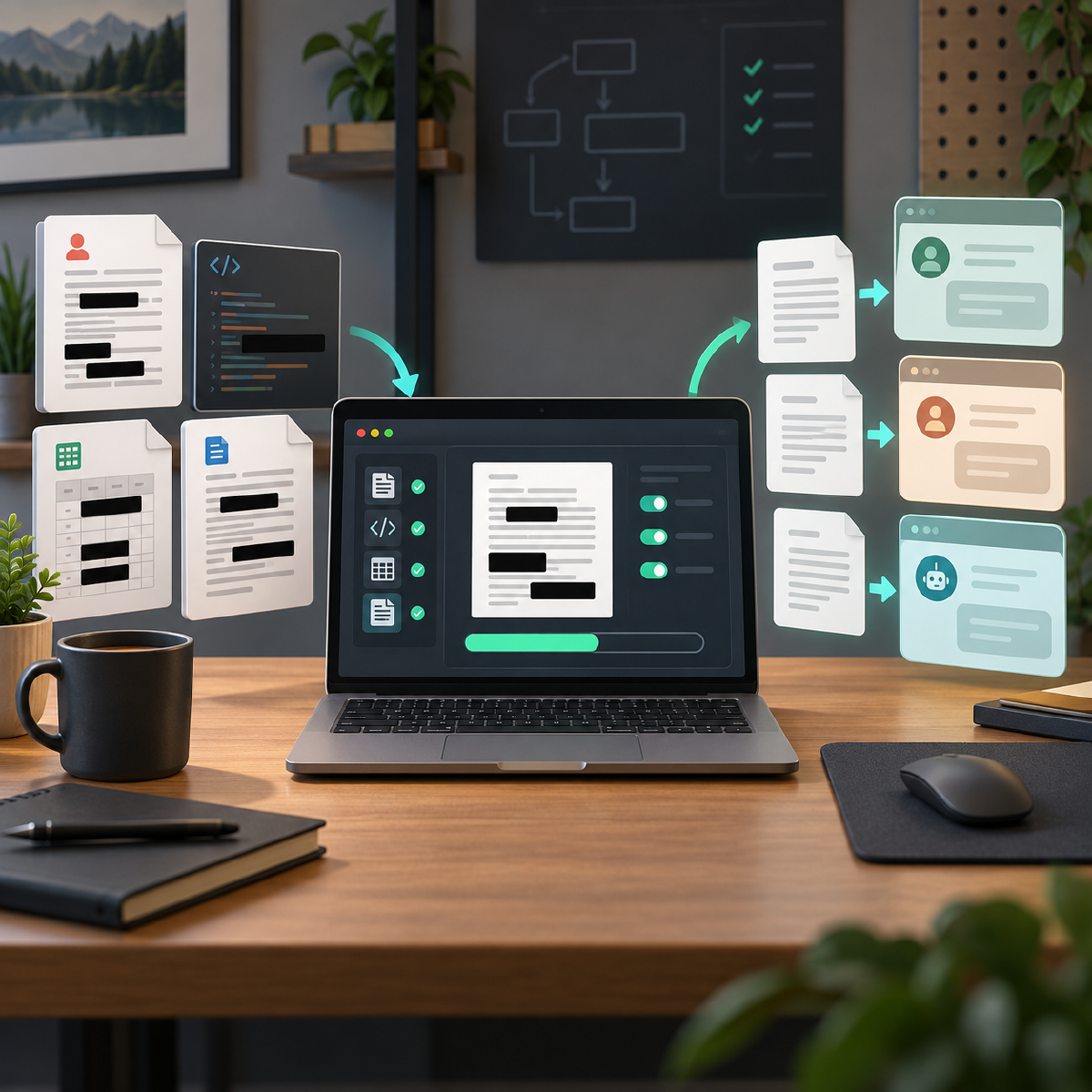 local redaction workflow before sharing files with AI assistants